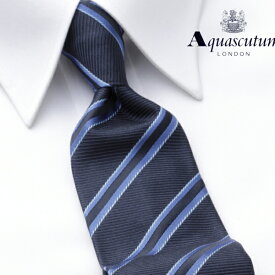 [土日祝も発送] アクアスキュータム AQUASCUTUM ネクタイ AQJ-529 シルク[ブランドネクタイ ネクタイブランド 新作 結婚式 新社会人 新生活 卒業 入社 昇進 お祝い バースデー 贈り物 ギフト 父の日 プレゼント][ラッピング無料]