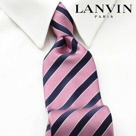 [土日祝も発送] ランバン LANVIN ネクタイ LVJ-239（ピンク）[ブランドネクタイ メンズ おしゃれ 新作 結婚式 新社会人 新生活 卒業 入社 昇進 お祝い バースデー 贈り物 ギフト 父の日 プレゼント][ラッピング無料]