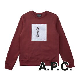 アーペーセー【17,000円→15,000円】A.P.C. レディース長袖スウェット（ボルドー）AP-007[ロゴ ブランド クルーネック 丸首 トップス カジュアル[新作 新生活 お祝い 誕生日 バースデー 贈り物 ギフト 父の日 プレゼント][ラッピング無料]