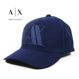 [土日祝も発送] アルマーニエクスチェンジ【9,800円→6,900円】ARMANI EXCHANGE キャップ（ネイビー）セール AX-031[ブランド シンプル ロゴ 帽子 熱中症対策 メンズ ジュアル 新作 新生活 お祝い 誕生日 バースデー 贈り物 ギフト 父の日 プレゼント]