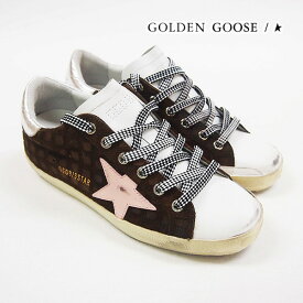 [土日祝も発送] ゴールデングース【47,000円→41,700円】GOLDEN GOOSE レディーススニーカー（ブラウン）GD-006[ブランド 本革 レディース 新作 新生活 お祝い 誕生日 バースデー 贈り物 ギフト 父の日 プレゼント]