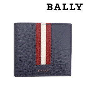 [土日祝も発送] バリー BALLY 二つ折り財布（小銭入れなし）レザー スモークグレーBA-273[バリー 財布 型押し レザー 新作 新生活 お祝い 誕生日 バースデー 贈り物 ギフト 父の日 プレゼント][ラッピング無料]