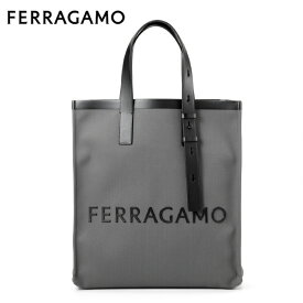 [土日祝も発送] フェラガモ【120,000円→103,000円】FERRAGAMO トートバッグ（ダークグレー）FG-332[フェラガモバッグ カバン 鞄 新作 新生活 お祝い 誕生日 バースデー 贈り物 ギフト 父の日 プレゼント]