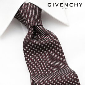 [レビュー特典][土日祝も発送] ジバンシー GIVENCHY ネクタイ（エンジ）GVJ-502[ブランドネクタイ メンズ おしゃれ 新作 結婚式 新社会人 新生活 卒業 入社 昇進 お祝い バースデー 贈り物 ギフト 父の日 プレゼント][ラッピング無料]