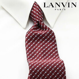 [レビュー特典][土日祝も発送] ランバン LANVIN ネクタイ LVJ-234（レッド）[ブランドネクタイ メンズ おしゃれ 新作 結婚式 新社会人 新生活 卒業 入社 昇進 お祝い バースデー 贈り物 ギフト 父の日 プレゼント][ラッピング無料]