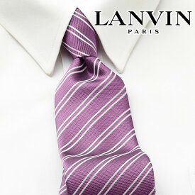 [レビュー特典][土日祝も発送] ランバン LANVIN ネクタイ LVJ-261（ピンク）[ブランドネクタイ メンズ おしゃれ 新作 結婚式 新社会人 新生活 卒業 入社 昇進 お祝い バースデー 贈り物 ギフト 父の日 プレゼント][ラッピング無料]