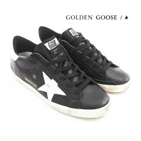 [レビュー特典][土日祝も発送] ゴールデングース【47,000円→41,700円】GOLDEN GOOSE レディーススニーカー（ブラック）GD-001[ブランド 本革 カジュアル レディース 新作 新生活 お祝い 誕生日 バースデー 贈り物 ギフト 父の日 プレゼント]