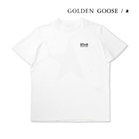 [レビュー特典][土日祝も発送] ゴールデングース【12,800円→7,900円】GOLDEN GOOSE レディースTシャツ（ホワイト／ブラック）GD-034[半袖 ロゴ クルーネック 丸首 綿 コットン 新作 新生活 お祝い 誕生日 バースデー 贈り物 ギフト 父の日 プレゼント]