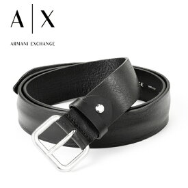 [レビュー特典][土日祝も発送] アルマーニエクスチェンジ ARMANI EXCHANGE ベルト（ピンタイプ）AX-085[ブランドベルト 本革 メンズ レザーベルト ブラック 黒 新作 新生活 お祝い 誕生日 バースデー 贈り物 ギフト 父の日 プレゼント][ラッピング無料]