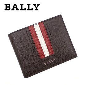 [レビュー特典][土日祝も発送] バリー BALLY 二つ折り財布（小銭入れなし）レザー ブラウン BA-270[バリー 財布 型押し レザー 新作 新生活 お祝い 誕生日 バースデー 贈り物 ギフト 父の日 プレゼント][ラッピング無料]