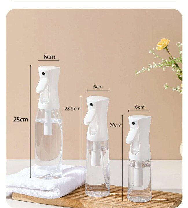 楽天市場】霧吹き 200ml 300ml 500ml 2個セット スプレーボトル 極細の 