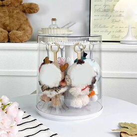 収納・展示ボックス ラブブ毛ぬい対応 プレミアム防塵ケース 360°視認性抜群 コレクター向け