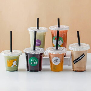 プラスチックカップ 蓋付き 使い捨て 360-680ml コーヒーカップ フラット 冷たいドリンクカップ パーティー テイクアウトカップパーティー ホリデー イベント用品 10個 25個 50個 100個