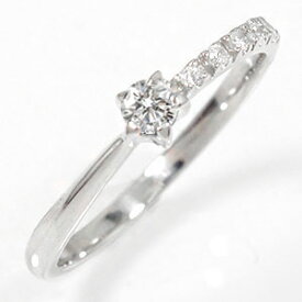 リング プラチナリング 流れ星 ダイヤモンド 指輪 ピンキーリング4月 誕生石 送料無料 母の日 花以外 彼女 妻 贈り物 2024
