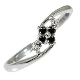 リング ブラックダイヤモンド プラチナ ひし形 ピンキー 指輪 誕生石送料無料 母の日 花以外 彼女 妻 贈り物 2024
