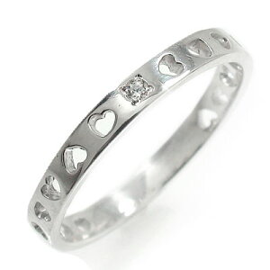 リング 4月 誕生石 送料無料 ハートエタニティーリング プラチナ900 指輪 メンズ ピンキーリング ダイヤモンド レディース ユニセックス 誕生日 記念日 プレゼント ファッションリング 2025