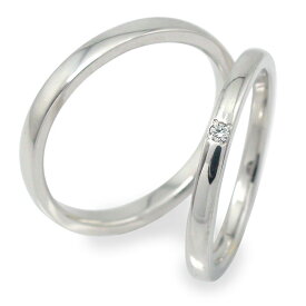 リング ペアリング ダイヤモンド 指輪 誕生石 2本セット ホワイトゴールド 結婚指輪 10金 レディース メンズ セット価格 送料無料 父の日 2024