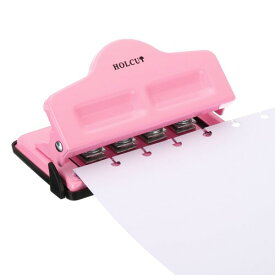 PATIKIL キノコのディスクバウンド穴あけ器 4穴ペーパー穴あけ器 A7/A6/A5/A4/A3用 ディスク綴じプランナー スクラップブック ノートブック 最大 5 枚の用紙 (ピンク)