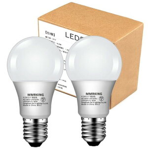 E17 LED 電球色 ミニクリプトン 電球 E17 40W 高演色 450lm 玄関 廊下 寝室 リビング 食卓 キッチン 洗面台 小形電球 調光器非対応 PSE認証 2個セット (2, 電球色)