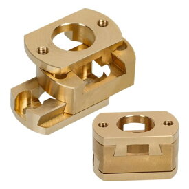 SURIEEN 真鍮製 Z軸 オルダムカップリング T8 Creality Ender 3 Pro、V2/S1/Neo/CR10 S4 S5の3Dプリンターに適用 8mmリードスクリューネジロッド用 アンチバックラッシカップリング オールダムカップリ