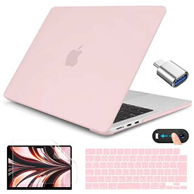 CISSOOK MacBook Air 13.6 インチ 2022 2024年 つや消し 淡い ピンク おしゃれ 新型 A2681 M2 A3113 M3 対応 mac book air m2 a2681 m3 a3113 カバー baby pink マックブック エアー JIS配列キーボードカバー付き