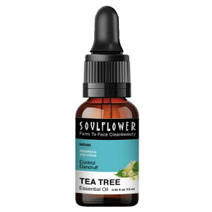 Soulflower Organic Tea Tree Essential Oil, Organic, 100% Pure, Natural, Preservative Free - 15ml