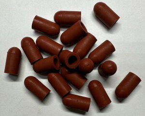 dexierp Protection Force ���E���h �L���b�v 1/4 6.5mm OD (�p�b�N 50) �p�C�v �|�X�g �`���[�u �G���h �J�o�[�p 1/4-20 UNC 1/4-28 UNF �X�N�����[ �X���b�h �v���e�N�^�[ �e�� �S�� VCH0234X050-(50 �p�b�N)