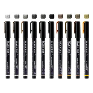 Gaahleri ���� ���^���b�N�}�[�J�[ GM-Set Metallic Marker ���{�b�g�̃v�����f���A�J�[���f���A��s�@�̃v�����f���ɍœK�ł�