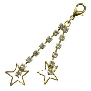 マスクチャーム アクセサリー チャーム ロング おしゃれ マスクアクセサリー プレゼント (流星ゴールド)