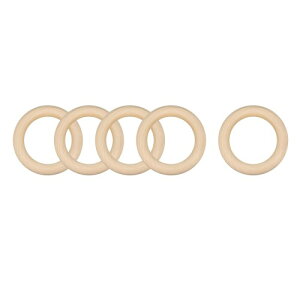 METALLIXITY �������̖ؐ������O�i60x10mm/2.36x0.39�j5�Z�b�g �i�`�������Ȗ��h���̖ؐ��T�[�N���t�[�v - �z�[���f�R���[�V����DIY�N���t�g�}�N�����p