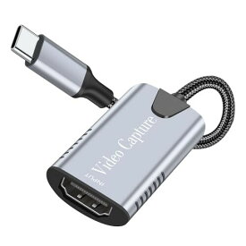 HDMI キャプチャーボード Switch対応 HDMI to USB C ビデオキャプチャカード 1080P 60Hzキャプチャ デバイス、 ゲーム実況生配信、画面共有、録画、ライブ会議に適用 小型軽量 対応 Windows Mac OS Swi