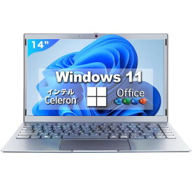 ノートパソコン 14インチ Office 搭載 Windows 11 超軽量 薄型 ノートPC VETESA ノートパソコン 日本語キーボード MS Office 2019搭載 Celeron N/WIFI / USB3.0 / HDMI/WEBカメラ IPS120°視野角 豊富な接続端子 パ