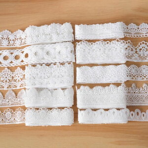 sempiterno 10m ミニ花柄レース生地 ミルクシルク髪飾り刺繍レース シングル長さ約1m DIY補助材料 誕生日 クリスマス ギフト 装飾材料 縫製素材 おもちゃの人形の衣類アクセサリー(10タイプ