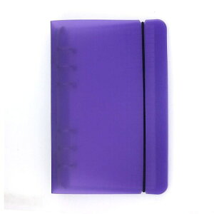 A5 A6 6 PPȃVXe蒠 oC_[ VXe蒠 vi[ [Y[t t@Ct@bNXm[gubN ItBXwpi蒠 {_t (Purple, A5 Mini Set)