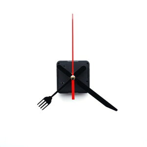 時計 ムーブメント 手作り 掛け時計用 クロック ムーブメント 時計シャフト 針セット DIY 3つのポインターセット 手作り 掛け時計 (黒と赤)