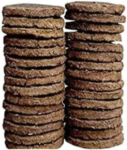 OMG Deals 16 pcs Cow Cake Poojan Purpose, Indian Cultural Religious Item Agnihotra Ideal Pooja Gift Item