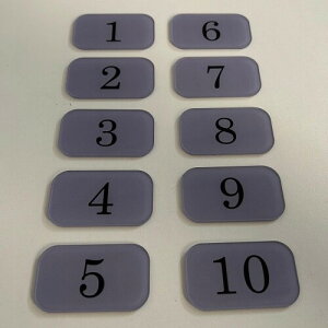 XILIWU e[uio[ v[g ʗʃe[vt ԍD ԍ AN 6×3.5cm O[ XebJ[ ϐ  HX Xg (1-10(e1j)