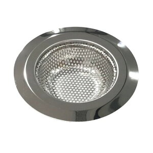 オーディオファン 排水口 ゴミ受け シンクゴミ受け 粗目 11.3cm (Lサイズ 汎用) 内径約7.5cm〜9.5cmの排水溝に対応 ステンレス製