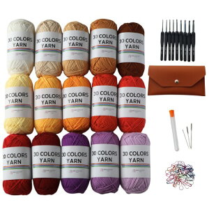���݂�craft�V���b�v �u30 COLORS YARN�v �R�b�g�� �A�N���� �ю� ��ʖ�50g 120m 15�ʑ�e�ʃZ�b�g �Ƃ��j�A�i���}�[�J�[�A�����j�Z�b�g �҂ݕ� ���݂���� ���`�[�t�҂� 15�F�Z�b�g(1-15 �����j