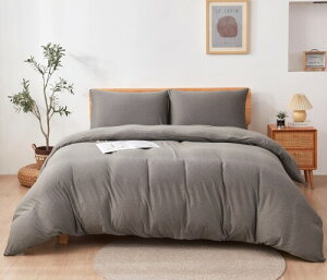 Tametra 掛け布団カバー 肌に優しい布団カバー ふとんカバー 毛玉なし 単品売り Tシャツ素材 オールシーズン 吸水速乾 通気性 抗菌防臭加工 丸洗いOK 全開ファスナー ボタン6ヶ所付き (シ