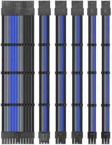 upHere �d�������X���[�u�P�[�u�� 300mm PSU �����P�[�u��16AWG�����x�� ATX/EPS/PCI-E�Ή� PC/�z������ ���ϋv