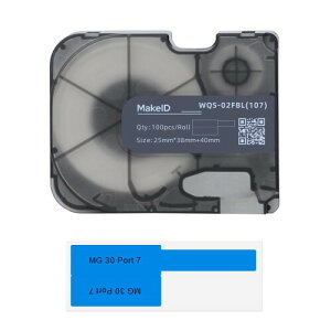 MakeID P31S�p ���^���x�� ? �� 100�� ��25mm×����38mm �P�[�u���E�P�[�u���\�����x�� �ʐM�E�l�b�g���[�N�@��Ǘ�