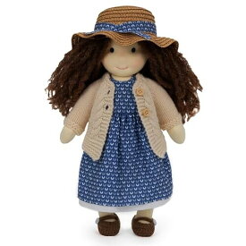 BlissfulPixie ウォルドルフ人形 手作り人形 Waldorf Doll - Basia 30cm 柔らかい 女の子 かわいい ぬいぐるみ 子供たちに最適な人形