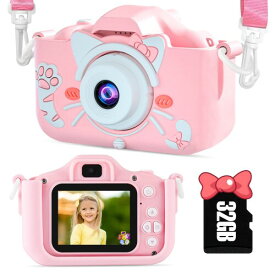 RGZNキッズカメラ 子供 カメラ トイカメラ ピントキッズ デジタルカメラ3歳5歳8歳プレゼントカラーボックス包装日本語説明書付き
