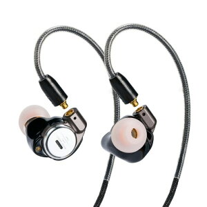 ROSESELSA 「Star City 5 Pro」1DD+2BA ハイブリッドヘッドホン。ハイファイ有線インイヤーイヤホン。高忠実度、IEM MMCX ケーブル付き(夜、3.5mm MMCX)