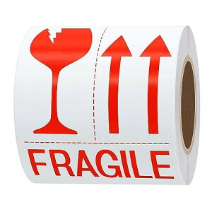 Hybsk fragile V[ 100 ꕨ 戵 V[ 76 x 127mm rbOTCY ԐF󊄂z̂߂fragile XebJ[ X[cP[X XebJ[iX^C1j