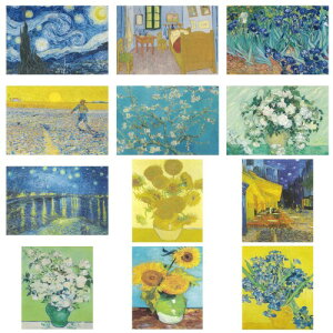Sbz |XgJ[hRNV 12Zbg ͂ t Postcard Vincent van Gogh  Ђ܂EEACX  G A[g g  Mtg