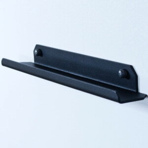 MagoroLabo ウォールシェルフ マガジンラック 日本製 絵本ラック 壁掛け 壁を傷つけない 壁に付けられる家具 棚 石膏ボード 賃貸 スチール 黒 30cm TETUTO ML-044