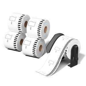 DK-2205 DK 2205 ���x���V�[�� ���M���[���� 5���[���Z�b�g ���ڎ��e�[�v(��T�C�Y) 62mmx30.48m ���n���� �Ɩ��p�e�[�v �v���J�b�g�Ȃ� ���x���v�����^�[ QL-800 QL-820NWB QL-700 QL-550 QL-720NW QL-650TD 5