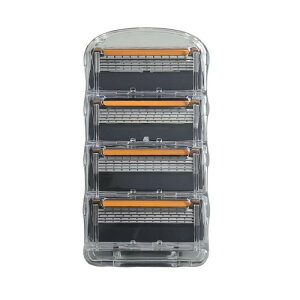 COOLHILL ジレット 替刃 プログライド 電動 替刃 5枚刃 フレックスボール 5+1 ピンポイント トリマー 髭剃り ひげそり カミソリ プログライド フュージョン 互換 (ブラック 4個)